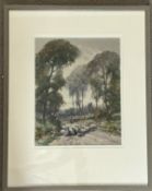 Shepherd with his flock