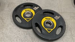 *NO RESERVE* Pair Of Rockit 10KG Plates