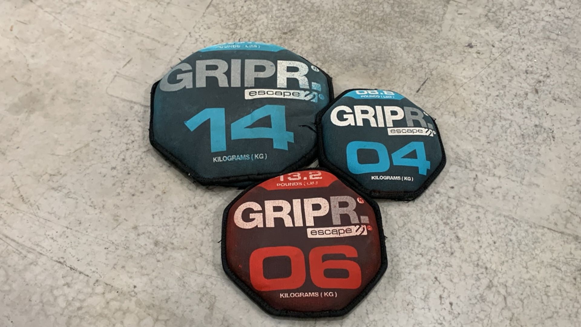 *NO RESERVE* Assortment Of 3 x GRIPR Escape Weighted Bags