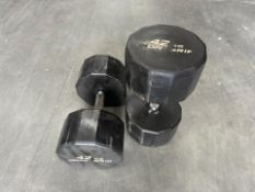 *NO RESERVE* Pair Of Iron Grip 42kg Dumbbells