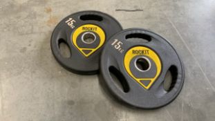 *NO RESERVE* Pair Of Rockit 15KG Plates