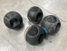 *NO RESERVE* Set Of 4 Weighted Exercise Balls