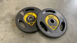 *NO RESERVE* Pair Of Rockit 20KG Plates