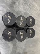 Iron Grip 3 Pairs Of Dumbbells 20kg, 22kg, 24kg