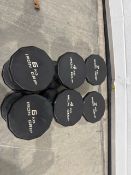 *NO RESERVE* 3 Pairs Of Iron Grip Dumbbells 2kg, 4kg, 6kg