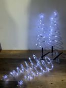 4x Spiral Garden Tree Lights