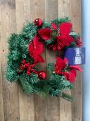 50cm PLT Wreath 44 Red