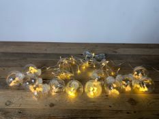 Warm White Bulb Curtain Lights