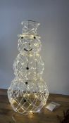 LED Rattan Snowman