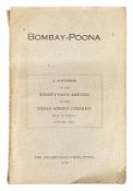 BOMBAY-POONA A SOUVENIR OF THE TWENTY-FIRST MEETING OF THE INDIAN SCIENCE CONGRESS HELD AT BOMBAY