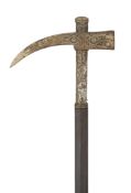 A WAR HAMMER IN POLISH 17TH CENTURY STYLE (NADZIAK), 19TH/EARLY 20TH CENTURY