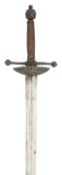 A COMPOSITE TRANSITIONAL DISH-HILT RAPIER, LATE 17TH CENTURY