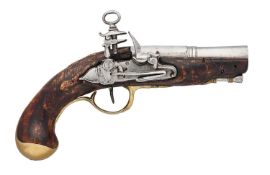 ‡ A SPANISH MIQUELET-LOCK PISTOL, LATE 18TH CENTURY