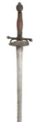 A COMPOSITE TRANSITIONAL SMALLSWORD, LATE 17TH CENTURY