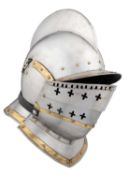 ‡ AN ATTRACTIVE BURGONET AND FALLING BUFFE IN THE GERMAN STYLE OF CIRCA 1570-80