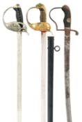 AN IMPERIAL GERMAN MODEL 1889 KINGS DRAGOON REGT NR. 26 CAVALRY SWORD, A BAVARIAN OFFICER'S SWORD,