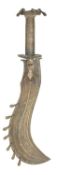 A SOUTH INDIAN CEREMONIAL HATCHET (ARUVAL), 18TH/19TH CENTURY, PROBABLY KERALA