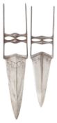 □ TWO INDIAN DAGGERS (KATAR), LATE 18TH/19TH CENTURY
