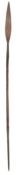 □ AN AFRICAN SPEAR, 19TH/EARLY 20TH CENTURY