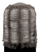 AN INDIAN MAIL AND LAMELLAR HELMET (TOP), 17TH/18TH CENTURY