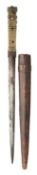 AN UNUSUAL DAGGER IN THE EUROPEAN TASTE, PROBABLY NORTH AFRICAN, 18TH/19TH CENTURY