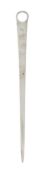 A GEORGE III SILVER MEAT SKEWER, PROBABLY THOMAS EVANS, LONDON, 1776