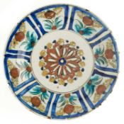 A 'KUBACHI' PLATE, SAFAVID PERSIA, 17TH CENTURY