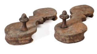 A PAIR OF WOOD SANDALS (PADUKA), INDIA, 19TH CENTURY