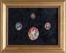 FOUR PORTRAIT MINIATURES, DELHI, SECOND HALF 19TH CENTURY