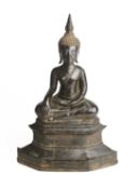 A BRONZE FIGURE OF BUDDHA, LAOS, CIRCA 18TH CENTURY