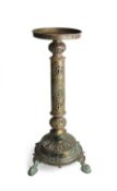 A KHORASAN BRONZE LAMP HOLDER, EASTERN IRAN OR AFGHANISTAN, CIRCA 11TH CENTURY AND LATER