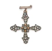 □ ANTIQUE JARGOON PENDANT, EARLY 19TH CENTURY