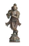 A BRONZE FIGURE OF KRISHNA, SOUTH INDIA, 18TH/19TH CENTURY