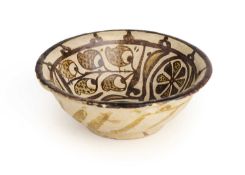 A NISHAPUR IMITATION LUSTRE BOWL, PERSIA, 10TH CENTURY