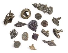 A GROUP OF BRASS HENNA STAMPS, INDIA, 19TH/20TH CENTURY