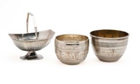 THREE PIECES OF VICTORIAN SILVER