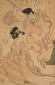 SIX JAPANESE WOODBLOCK PRINTS, 18TH/19TH CENTURY