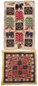 TWO COTTON APPLIQUE PANELS, GUJARAT, WESTERN INDIA, 20TH CENTURY
