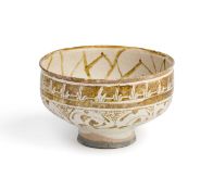 A KASHAN LUSTRE POTTERY BOWL, PERSIA, CIRCA 13TH CENTURY