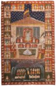 □ A POLYCHROME PAINTED CLOTH HANGING (PICCHAVAI), RAJASTHAN, INDIA, 20TH CENTURY