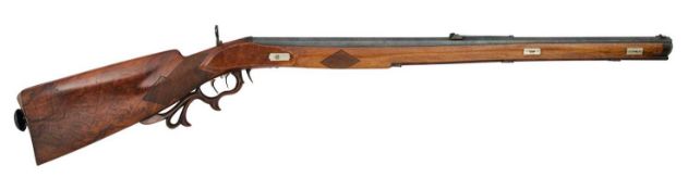 A 120 BORE BAVARIAN BREECH-LOADING BUTT-RESERVOIR AIR GUN BY F. FACKLER IN AICHACH, MID-19TH CENTURY