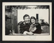 JOHN OSBORNE AND HIS DAUGHTER NOLAN, 1970s