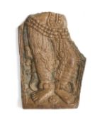 A SMALL CHANDRAKETUGARH CARVED BONE FRAGMENT, BENGAL, EASTERN INDIA, CIRCA 1ST CENTURY B.C.