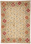 TWO EMBROIDERED SUSANIS, UZBEKISTAN, CIRCA 1900