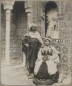 A COUPLE IN MOORISH COSTUME AT THE ALHAMBRA, SIGNED E. BARUTEL, 1908