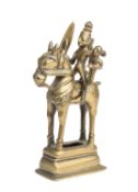 A BRONZE GROUP DEPICTING KHANDOBA AND MHALSA, WESTERN DECCAN, INDIA, 18TH/19TH CENTURY