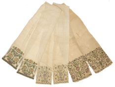 THREE OTTOMAN EMBROIDERED TOWELS, 19TH CENTURY