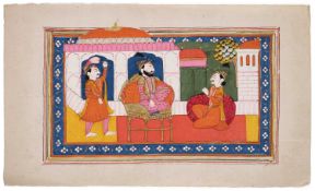 AN ILLUMINATION FROM AN ILLUSTRATED MANUSCRIPT, KASHMIR, 19TH CENTURY