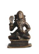 A BRONZE FIGURE OF A VAISNAVITE SAINT (ALVAR), TAMIL NADU, SOUTH INDIA, 18TH/19TH CENTURY