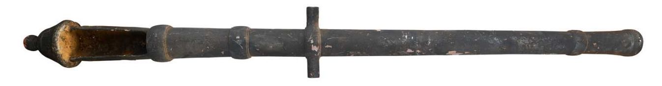 A CHINESE BREECH-LOADING IRON CANNON, QING DYNASTY,18TH CENTURY